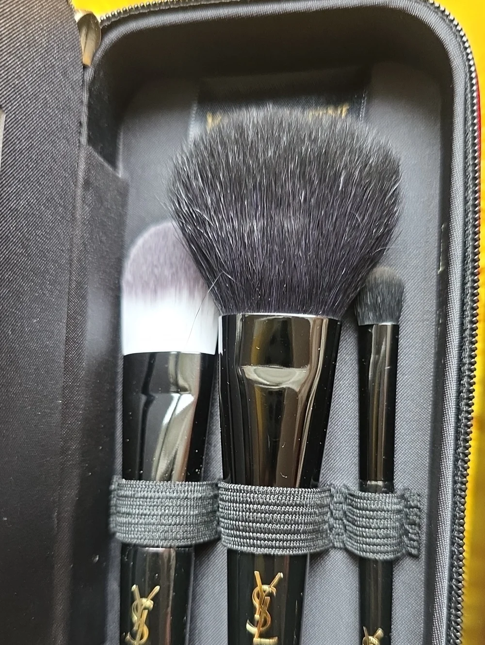 Yves Saint Laurent Black and Gold Brush Trio